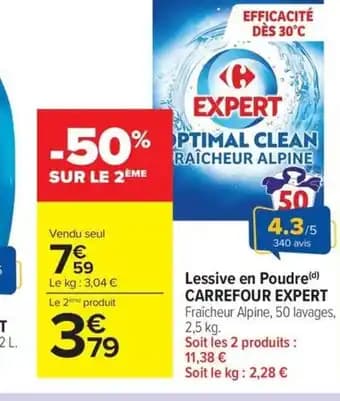 Promotion Exclusives de 21
            
        
        Lessive poudre : Découvrez l'Offre incontournable