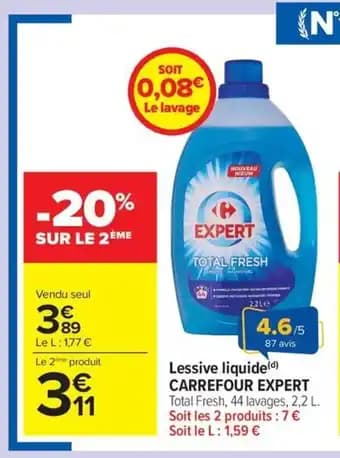 CARREFOUR EXPERT Lessive liquide 2.2 L