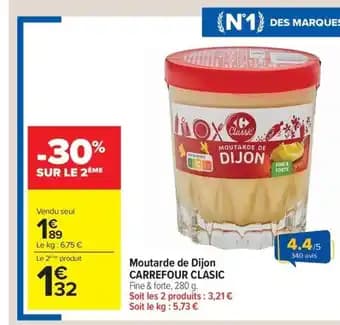 Promotion Exclusives de 20
            
        
        Moutarde : Découvrez l'Offre incontournable