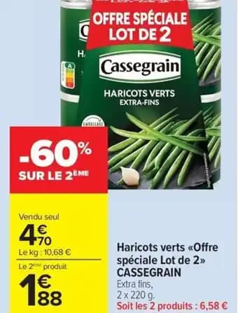 Promotion Exclusives de 41
            
        
        Haricots : Découvrez l'Offre incontournable