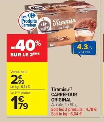 Promotion Exclusives de 7
            
        
        Tiramisu : Découvrez l'Offre incontournable