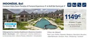 Promotion Exclusives de 2
            
        
        Bali : Découvrez l'Offre incontournable