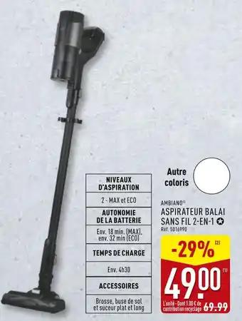Promotion Exclusives de 37
            
        
        Aspirateur balai : Découvrez l'Offre incontournable