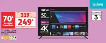 QILIVE Tv led 50"/127 cm q50us241b