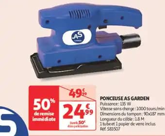 Promotion Exclusives de 12
Ponceuse : Découvrez l'Offre incontournable