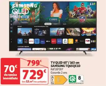 SAMSUNG Tv qled 65"/163 cm tq65qe1d