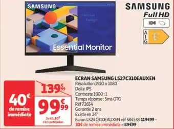 Promotion Exclusives de 38
Écran : Découvrez l'Offre incontournable