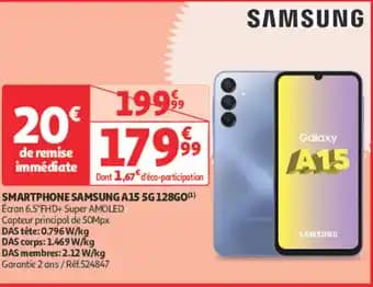 SAMSUNG Smartphone samsung a15 5g 128go