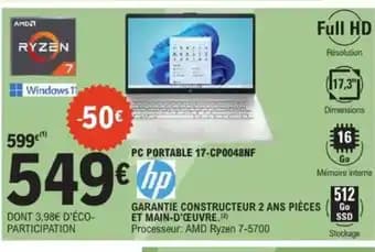 Pc portable 17-CP0048NF