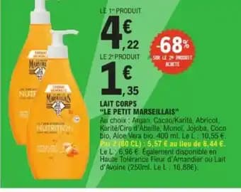 LE PETIT MARSEILLAIS Lait corps