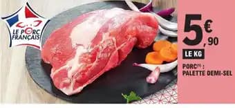 Porc palette demi-sel 1 kg