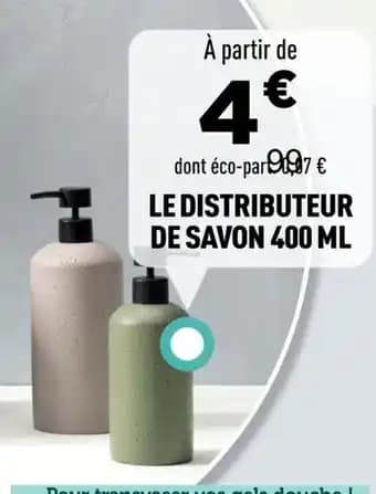 Le distributeur de savon