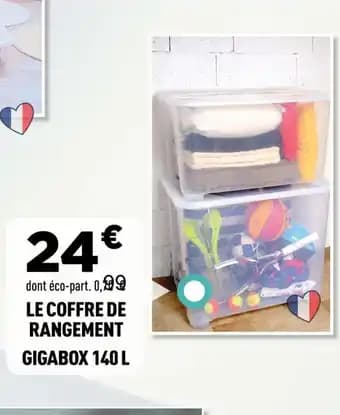 Le coffre de rangement gigabox