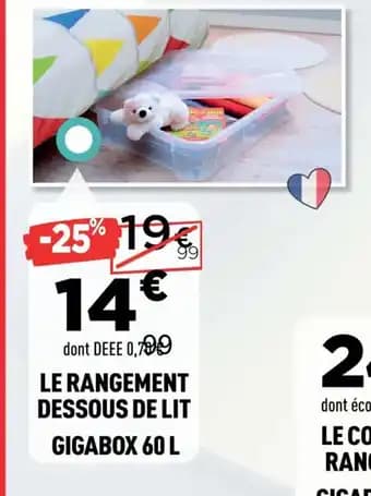 Le coffre de rangement gigabox