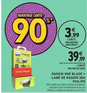 Promotion Exclusives de 3
One blade : Découvrez l'Offre incontournable