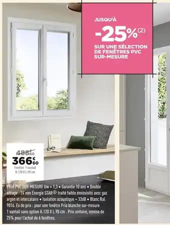 Pria pvc sur-mesure uw = 1,3