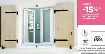 Promotion Exclusives de 1
            
        
        Volets : Découvrez l'Offre incontournable