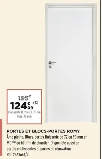 Portes et blocs-portes Romy