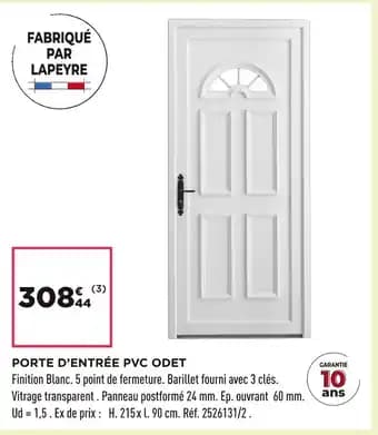 Promotion Exclusives de Porte d'entrée pvc : Découvrez l'Offre incontournable