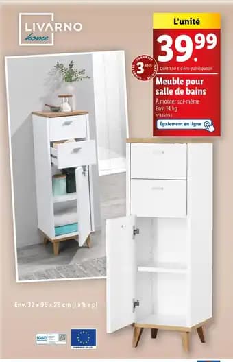 LIVARNO home Meuble pour salle de bains