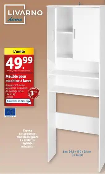 LIVARNO Meuble pour machine à laver