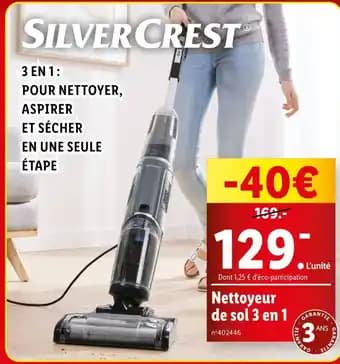 SilverCrest Nettoyeur de sol 3 en 1