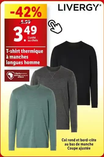 Promotion Exclusives de 4
T-shirt thermique : Découvrez l'Offre incontournable