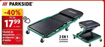 PARKSIDE® Chariot de mécanicien et tabouret d'atelier