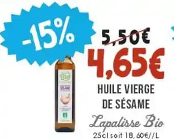 Promotion Exclusives de 3
Huile de sésame : Découvrez l'Offre incontournable