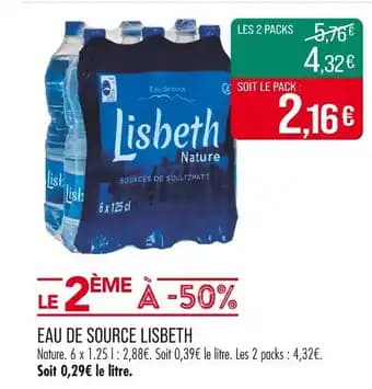 Promotion Exclusives de 13
Eau de source : Découvrez l'Offre incontournable