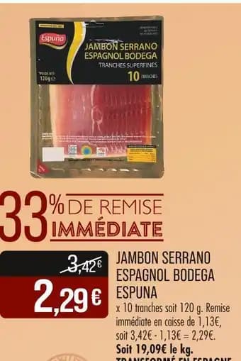 Promotion Exclusives de 14
Serrano : Découvrez l'Offre incontournable