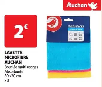 AUCHAN Lavette microfibre
