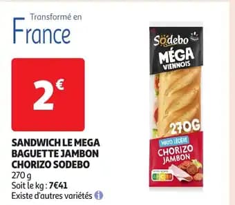 Promotion Exclusives de 1
Sandwich le mega : Découvrez l'Offre incontournable
