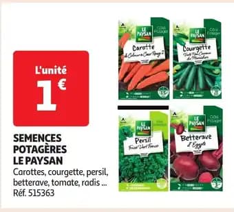 Promotion Exclusives de 1
Semences : Découvrez l'Offre incontournable