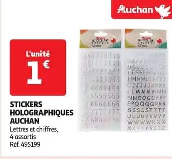 AUCHAN Stickers holographiques