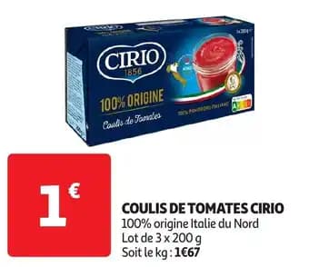 Promotion Exclusives de 2
Coulis : Découvrez l'Offre incontournable