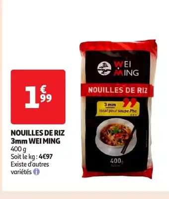 WEI MING Nouilles de riz 400 g