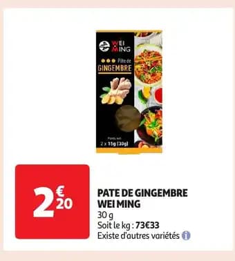 Promotion Exclusives de 15
            
        
        Gingembre : Découvrez l'Offre incontournable