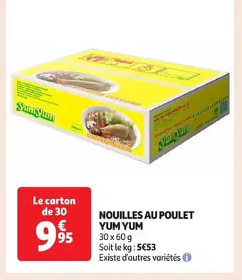 Promotion Exclusives de 4
            
        
        Nouilles au poulet : Découvrez l'Offre incontournable