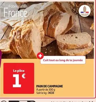 Promotion Exclusives de 55
Pain : Découvrez l'Offre incontournable