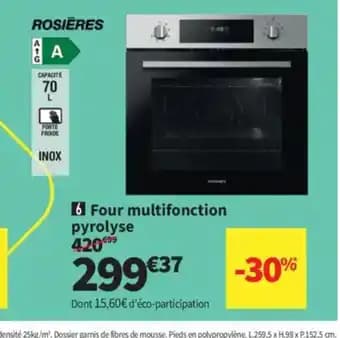 Promotion Exclusives de 10
Four multifonction : Découvrez l'Offre incontournable