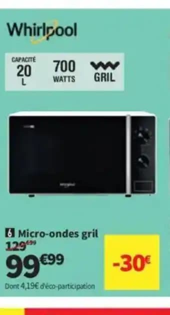 Promotion Exclusives de 4
Micro ondes gril : Découvrez l'Offre incontournable