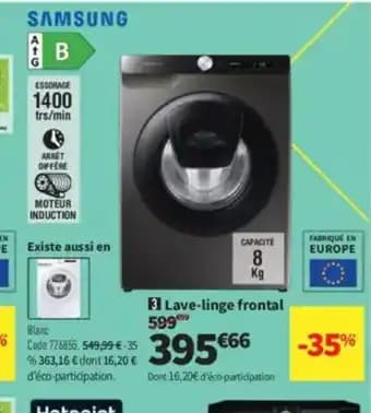 SAMSUNG Lave-linge frontal