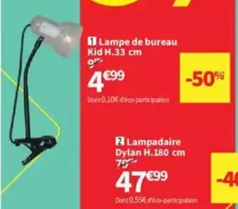 Promotion Exclusives de 2
Lampe de bureau : Découvrez l'Offre incontournable