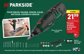 Perceuse-meuleuse de précision sans fil