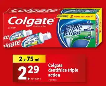 Promotion Exclusives de 3
Colgate dentifrice : Découvrez l'Offre incontournable
