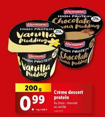 Promotion Exclusives de 19
Crème dessert : Découvrez l'Offre incontournable