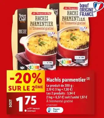 Toque du Chef Hachis parmentier