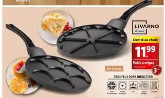 LIVARNO home Poêle à crêpes