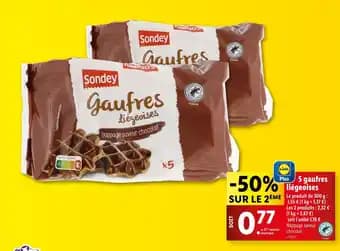 Sondey 5 gaufres liégeoises